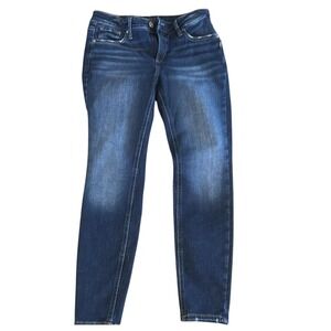 Silver Jeans‎ Co Elyse Skinny Dark Wash Denim Jeans W28 L29